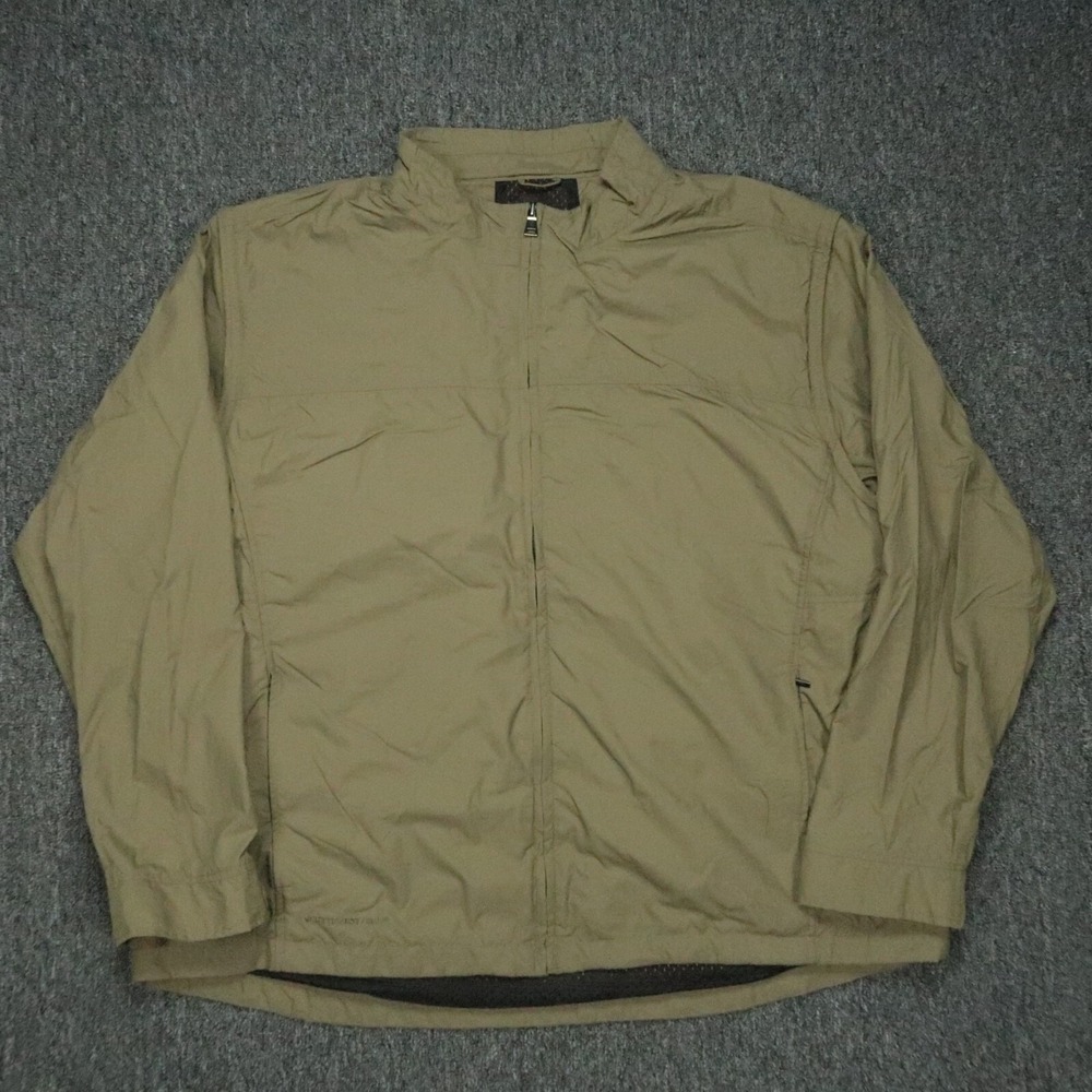 Scottevest‎ Jacket Mens 3XL Green Full Zip Pockets Convertible Sleeves Travel